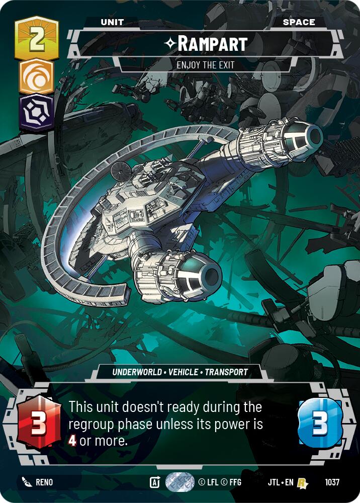 Rampart - Enjoy the Exit (1037) (Prestige) (1037) [Jump to Lightspeed] | Jomio and Rueliete's Cards and Comics