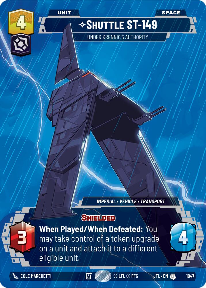Shuttle ST-149 - Under Krennic's Authority (1047) (Prestige) (1047) [Jump to Lightspeed] | Jomio and Rueliete's Cards and Comics