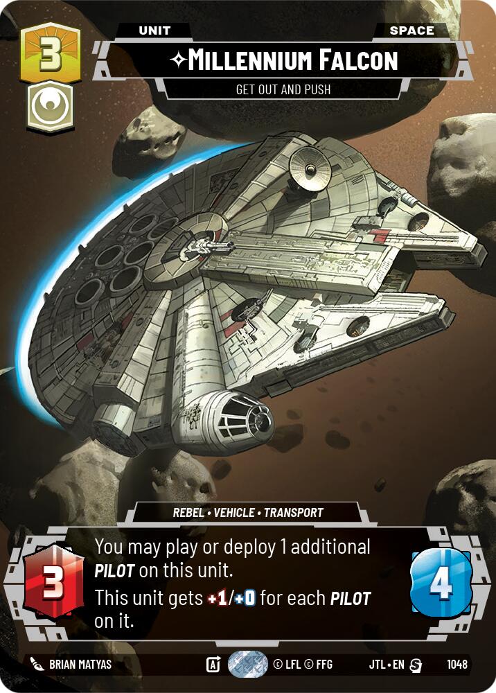 Millennium Falcon - Get Out And Push (1048) (Prestige) (1048) [Jump to Lightspeed] | Jomio and Rueliete's Cards and Comics