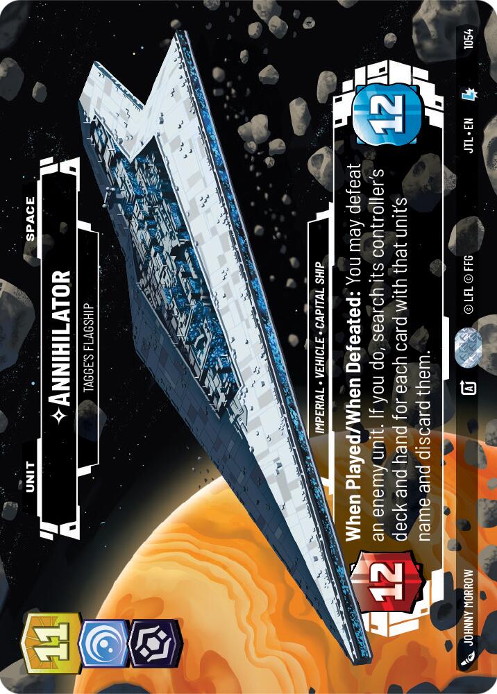 Annihilator - Tagge's Flagship (1054) (Prestige Foil) (1054) [Jump to Lightspeed] | Jomio and Rueliete's Cards and Comics