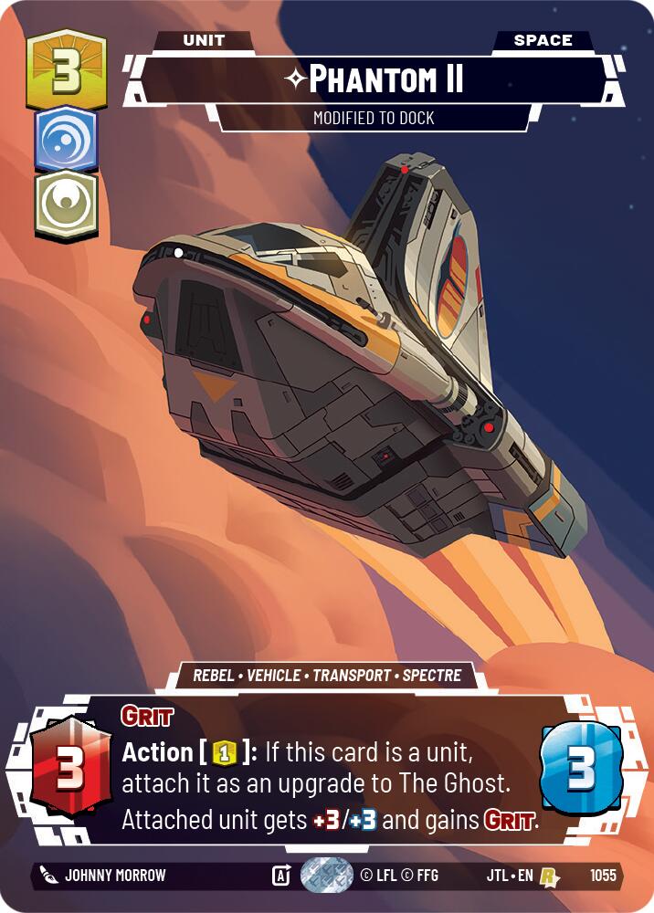 Phantom II - Modified to Dock (1055) (Prestige Foil) (1055) [Jump to Lightspeed] | Jomio and Rueliete's Cards and Comics