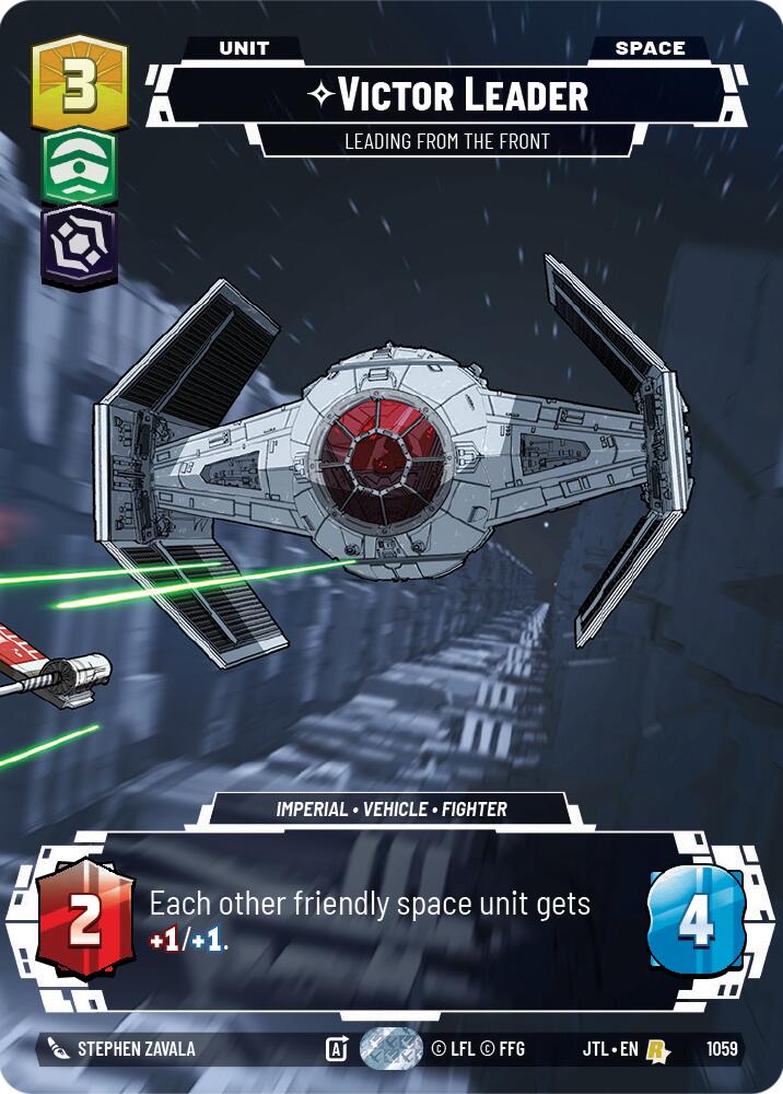 Victor Leader - Leading from the Front (1059) (Prestige Foil) (1059) [Jump to Lightspeed] | Jomio and Rueliete's Cards and Comics