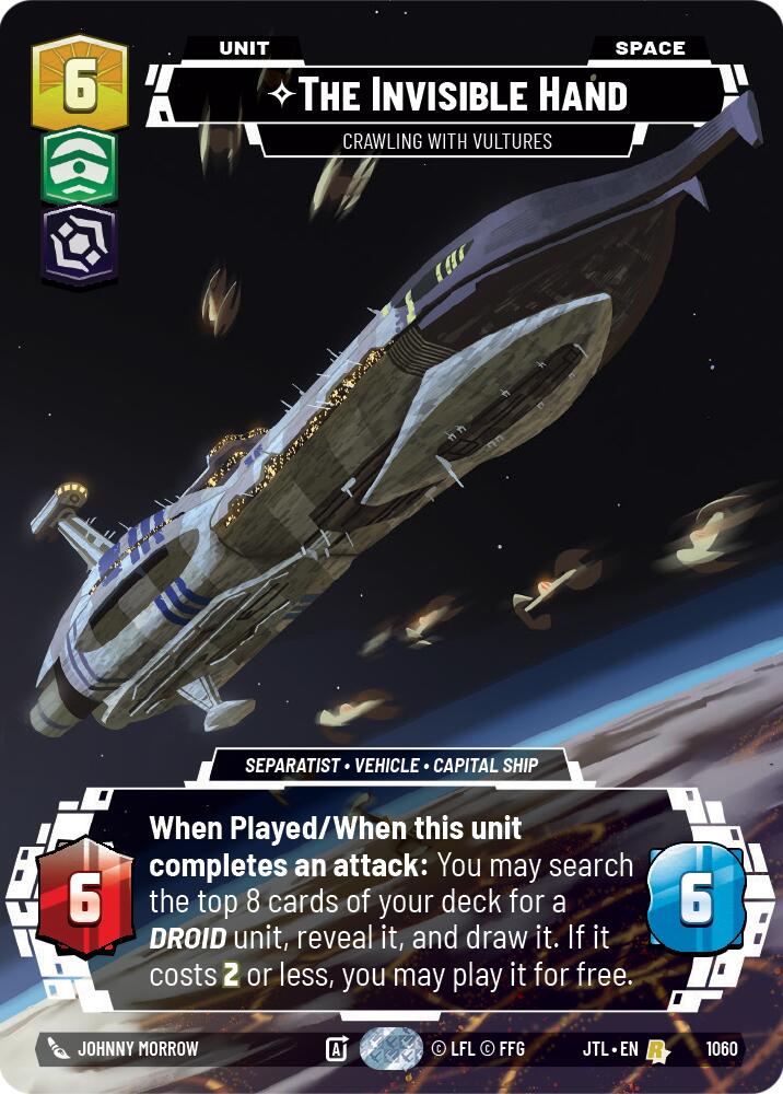 The Invisible Hand - Crawling With Vultures (1060) (Prestige Foil) (1060) [Jump to Lightspeed] | Jomio and Rueliete's Cards and Comics