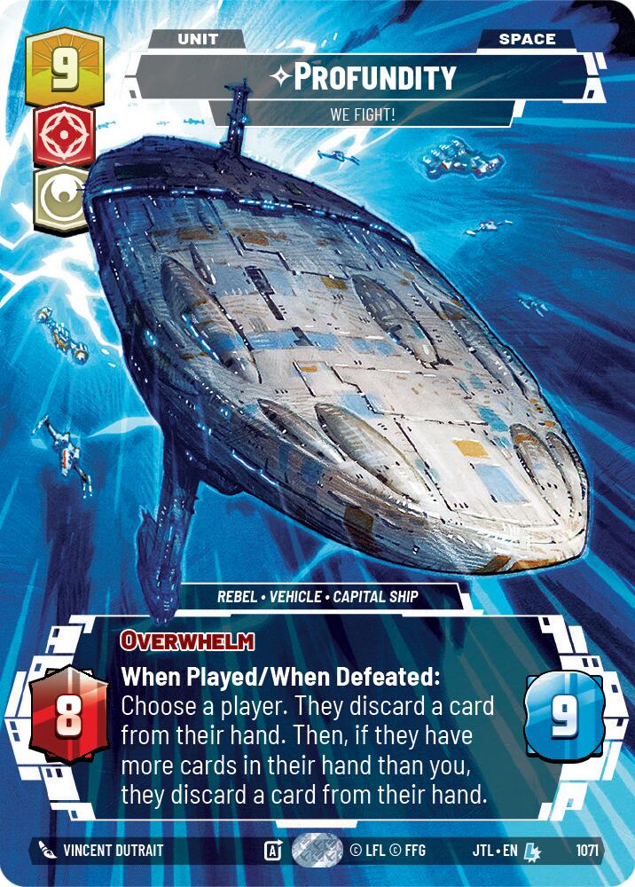 Profundity - We Fight! (1071) (Prestige Foil) (1071) [Jump to Lightspeed] | Jomio and Rueliete's Cards and Comics