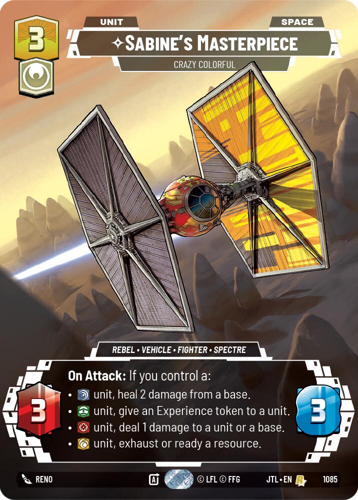 Sabine's Masterpiece - Crazy Colorful (1085) (Prestige Foil) (1085) [Jump to Lightspeed] | Jomio and Rueliete's Cards and Comics