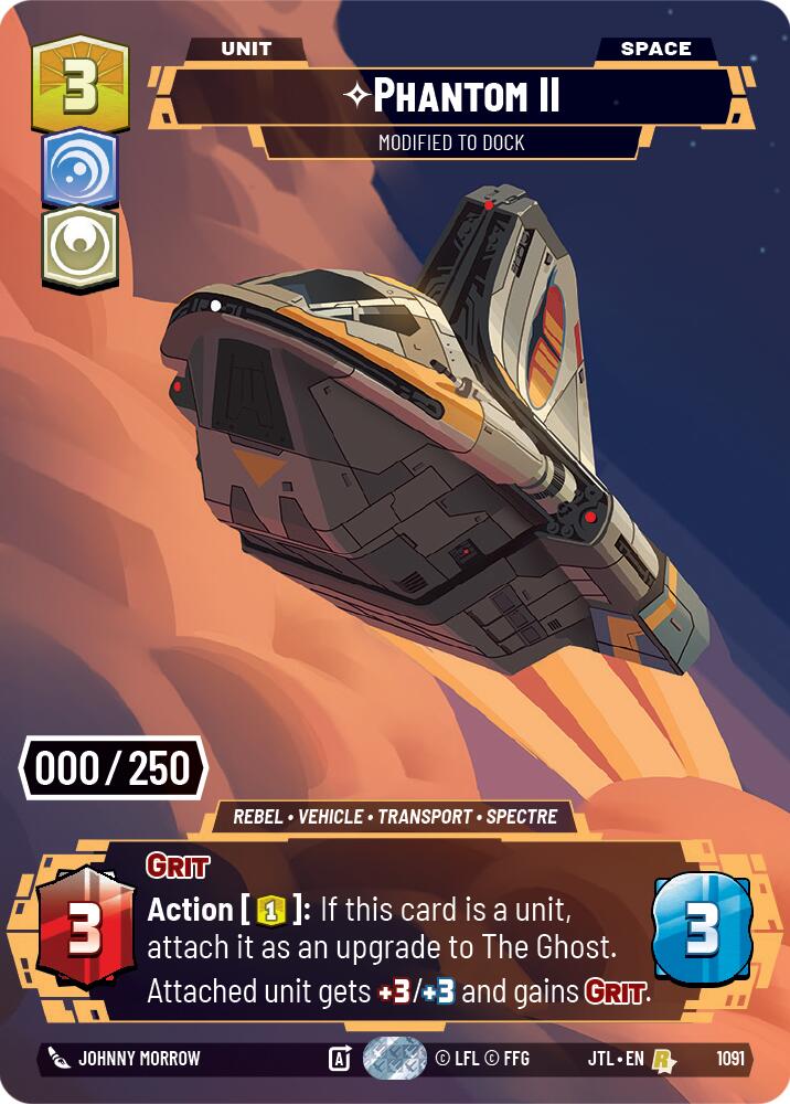 Phantom II - Modified to Dock (1091) (Serialized) (1091) [Jump to Lightspeed] | Jomio and Rueliete's Cards and Comics