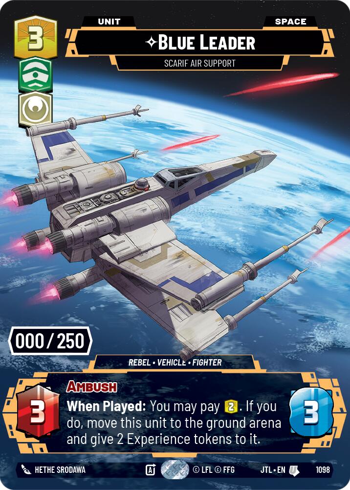 Blue Leader - Scarif Air Support (1098) (Serialized) (1098) [Jump to Lightspeed] | Jomio and Rueliete's Cards and Comics