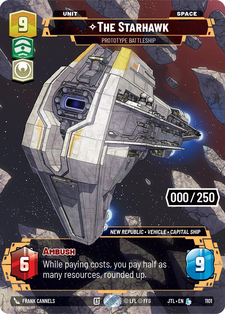 The Starhawk - Prototype Battleship (1101) (Serialized) (1101) [Jump to Lightspeed] | Jomio and Rueliete's Cards and Comics