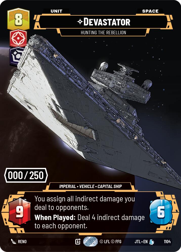 Devastator - Hunting the Rebellion (1104) (Serialized) (1104) [Jump to Lightspeed] | Jomio and Rueliete's Cards and Comics