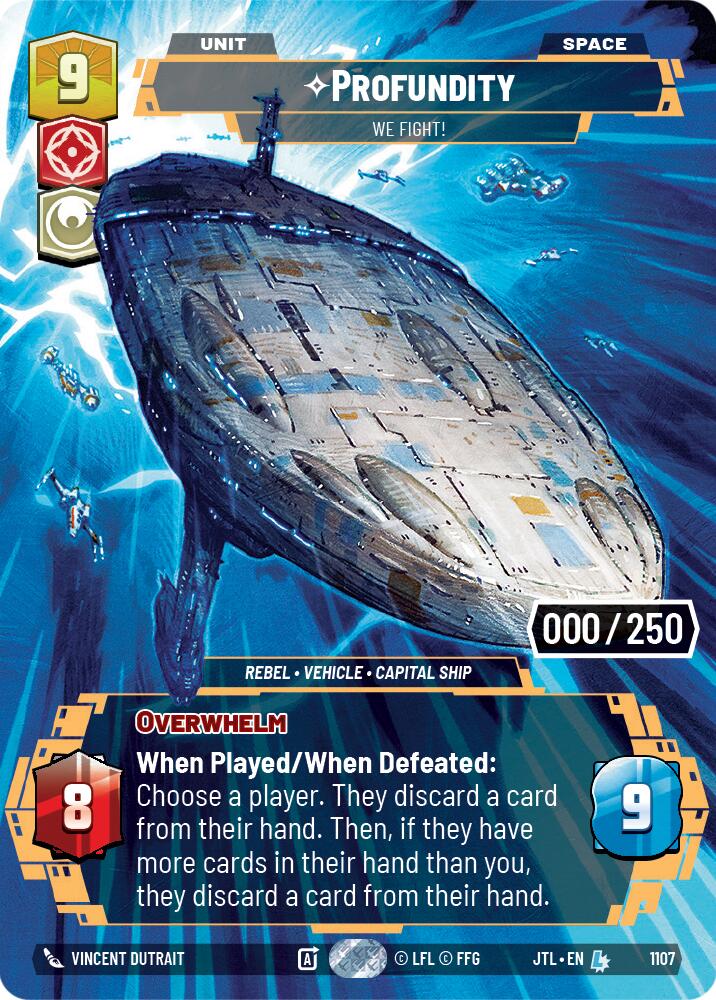 Profundity - We Fight! (1107) (Serialized) (1107) [Jump to Lightspeed] | Jomio and Rueliete's Cards and Comics