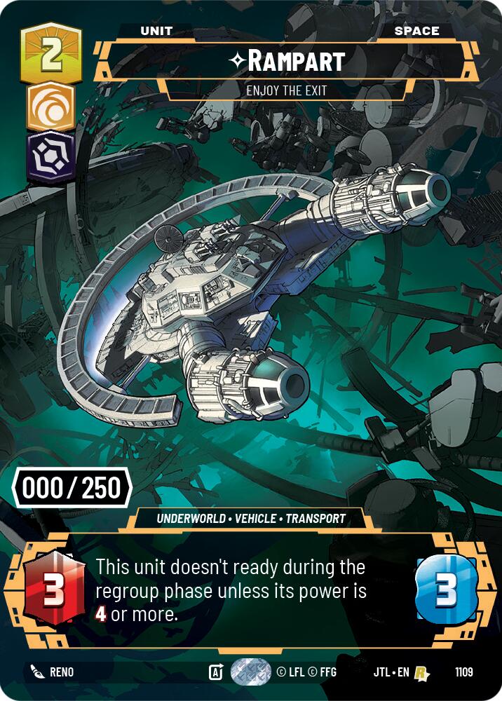 Rampart - Enjoy the Exit (1109) (Serialized) (1109) [Jump to Lightspeed] | Jomio and Rueliete's Cards and Comics