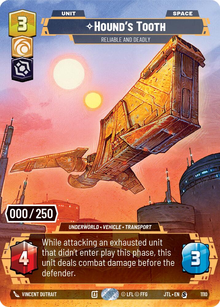 Hound's Tooth - Reliable and Deadly (1110) (Serialized) (1110) [Jump to Lightspeed] | Jomio and Rueliete's Cards and Comics