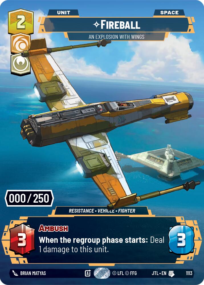 Fireball - An Explosion With Wings (1113) (Serialized) (1113) [Jump to Lightspeed] | Jomio and Rueliete's Cards and Comics