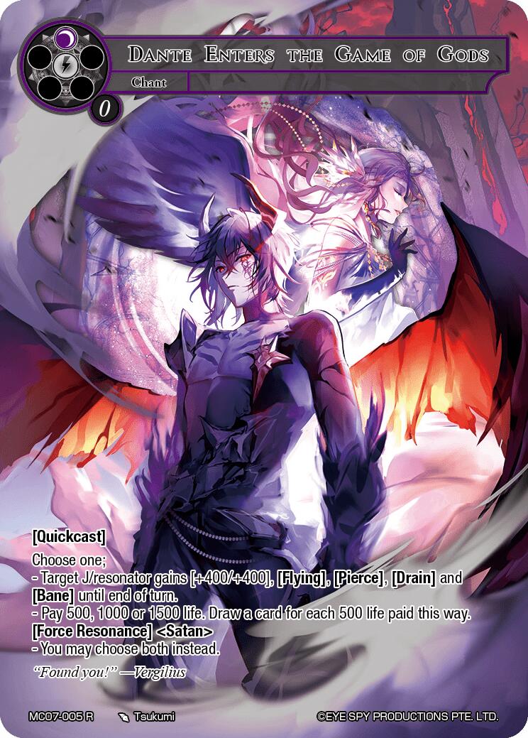Dante Enters the Game of Gods (MC07-005 R) [Memoria Collection 07] | Jomio and Rueliete's Cards and Comics