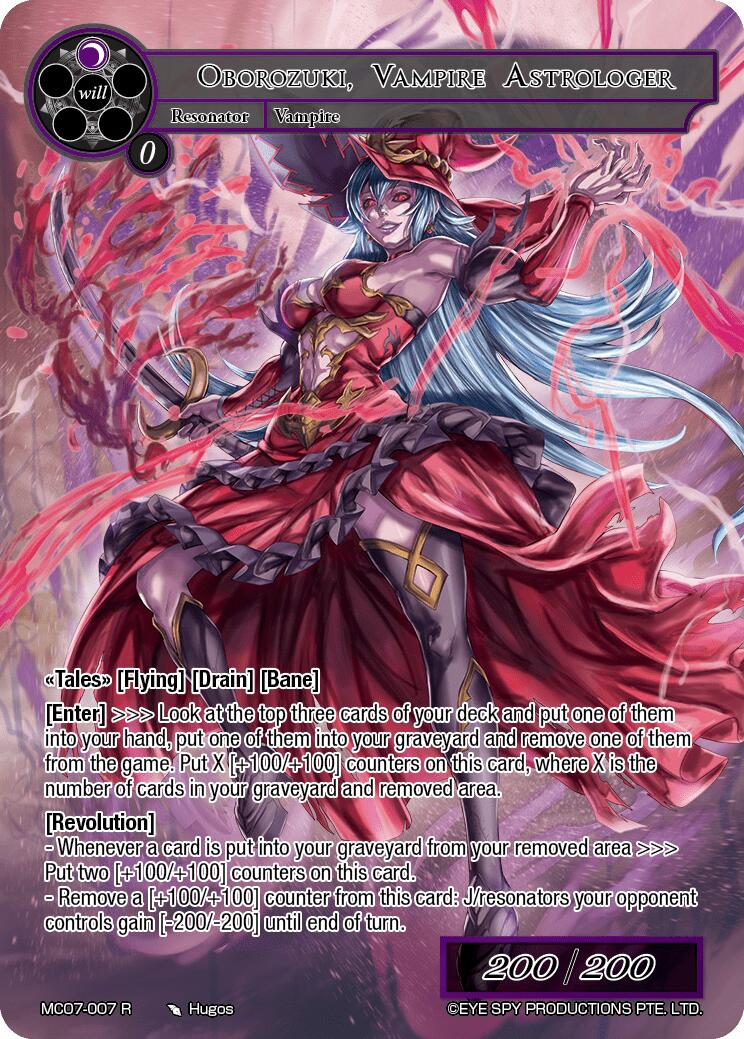Oborozuki, Vampire Astrologer (MC07-007 R) [Memoria Collection 07] | Jomio and Rueliete's Cards and Comics