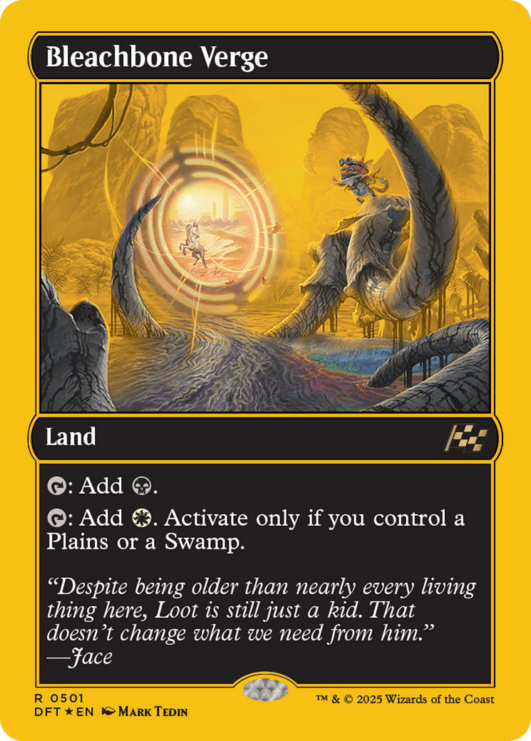 Bleachbone Verge (First-Place Foil) [Aetherdrift] | Jomio and Rueliete's Cards and Comics