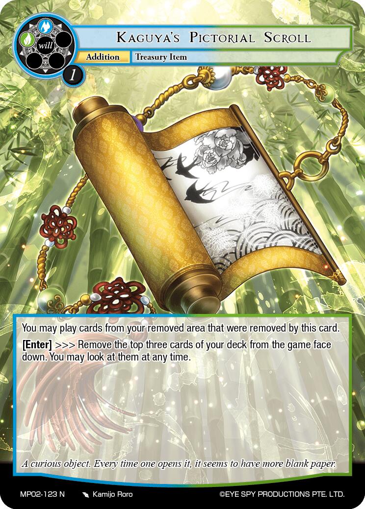 Kaguya's Pictorial Scroll (MP02-123 N) [Masterpiece Collection 02 "Fates Reunited!"] | Jomio and Rueliete's Cards and Comics
