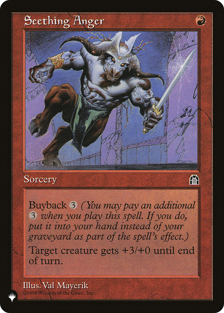 Seething Anger [The List] | Jomio and Rueliete's Cards and Comics