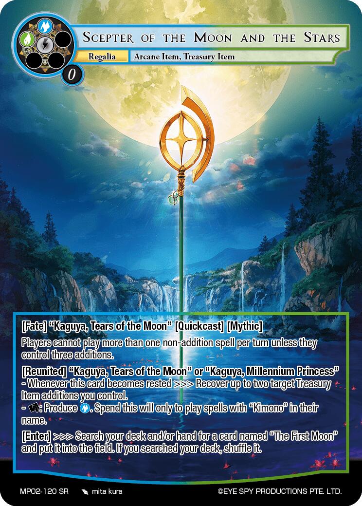 Scepter of the Moon and the Stars (MP02-120 SR) [Masterpiece Collection 02 "Fates Reunited!"] | Jomio and Rueliete's Cards and Comics