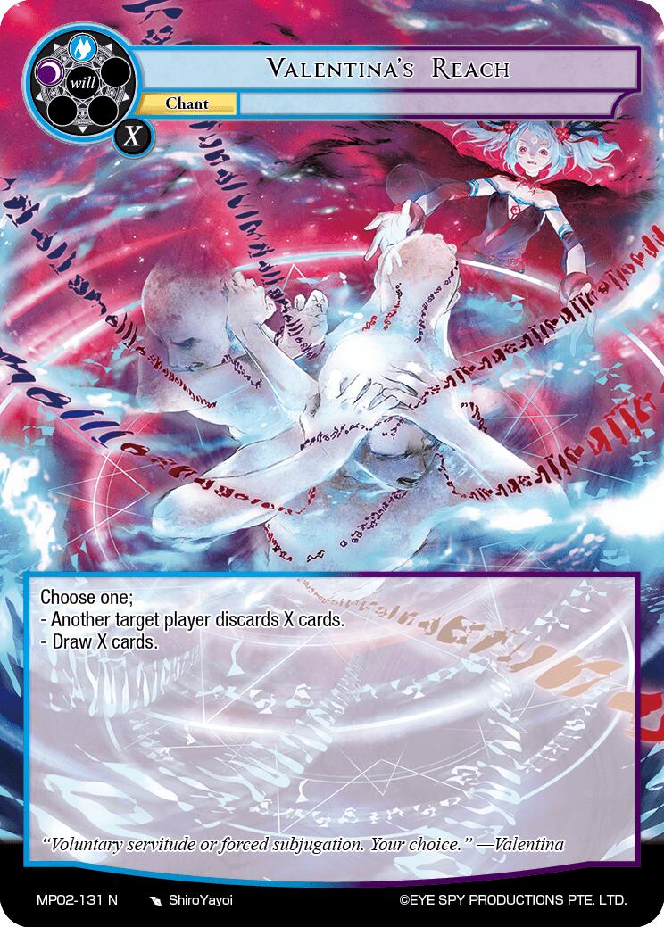 Valentina's Reach (MP02-131 N) [Masterpiece Collection 02 "Fates Reunited!"] | Jomio and Rueliete's Cards and Comics