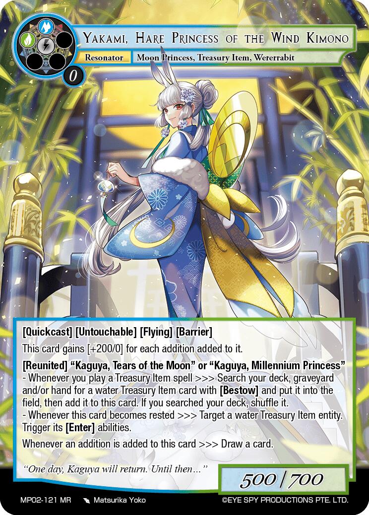 Yakami, Hare Princess of the Wind Kimono (MP02-121 MR) [Masterpiece Collection 02 "Fates Reunited!"] | Jomio and Rueliete's Cards and Comics