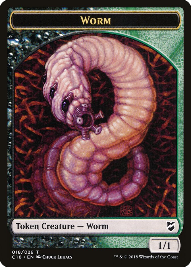 Worm Token [Commander 2018 Tokens] | Jomio and Rueliete's Cards and Comics