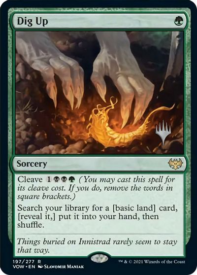 Dig Up (Promo Pack) [Innistrad: Crimson Vow Promos] | Jomio and Rueliete's Cards and Comics
