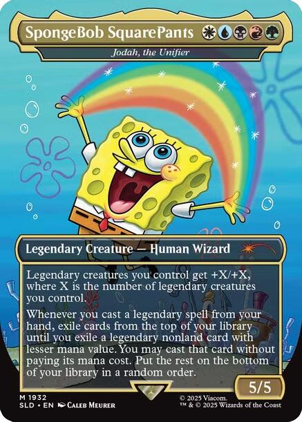 SpongeBob SquarePants - Jodah, the Unifier [Secret Lair Drop Series] | Jomio and Rueliete's Cards and Comics