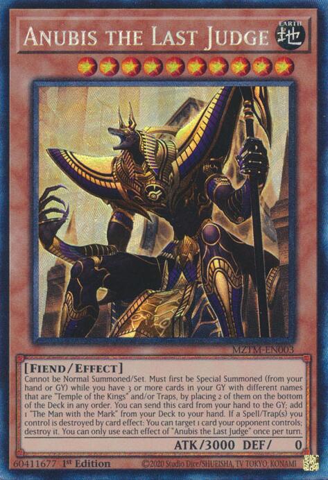 Anubis the Last Judge (Collector's Rare) [MZTM-EN003] Collector's Rare | Jomio and Rueliete's Cards and Comics