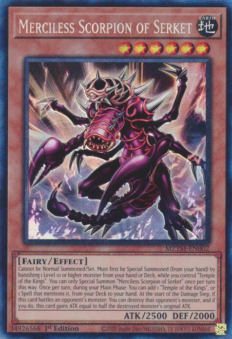 Merciless Scorpion of Serket (Collector's Rare) [MZTM-EN002] Ultra Rare | Jomio and Rueliete's Cards and Comics
