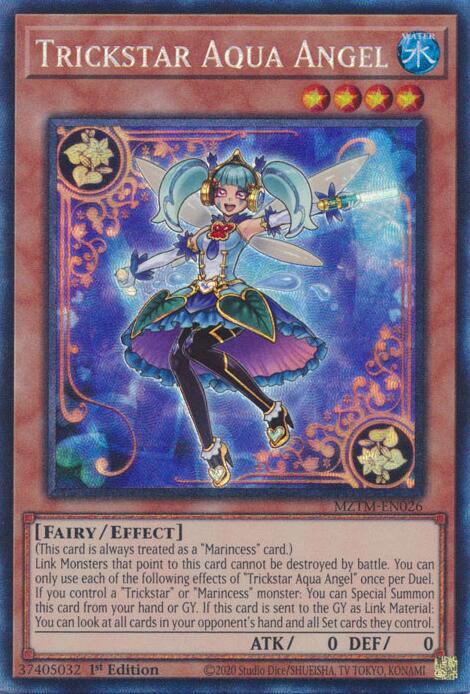 Trickstar Aqua Angel (Collector's Rare) [MZTM-EN026] Collector's Rare | Jomio and Rueliete's Cards and Comics