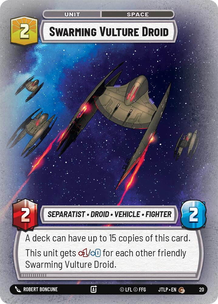 Swarming Vulture Droid (20) [Jump to Lightspeed: Weekly Play] | Jomio and Rueliete's Cards and Comics
