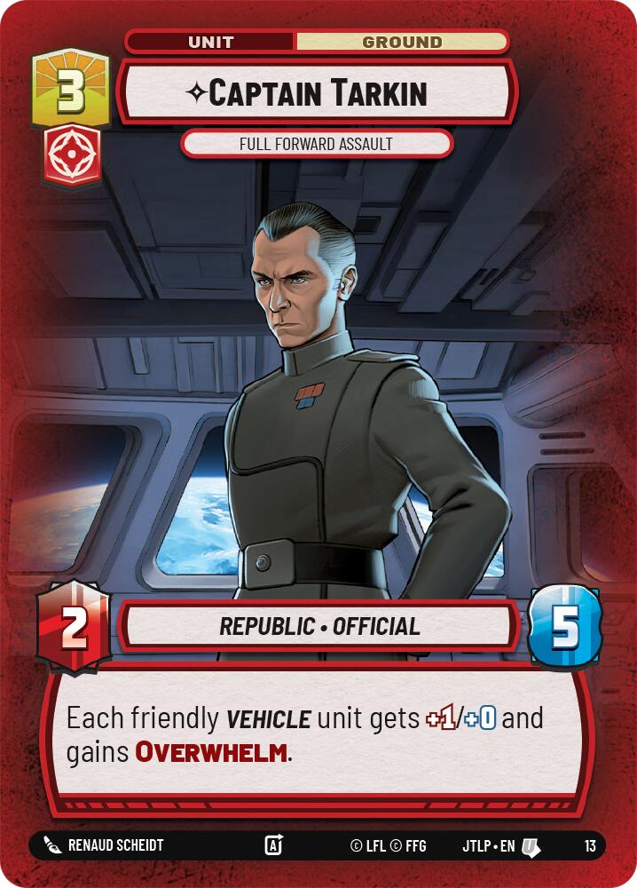 Captain Tarkin - Full Forward Assault (13) [Jump to Lightspeed: Weekly Play] | Jomio and Rueliete's Cards and Comics