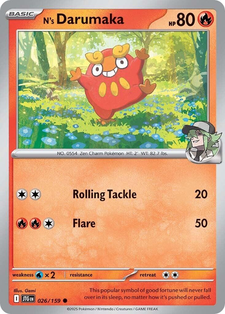 N's Darumaka (026/159) [Scarlet & Violet: Journey Together] | Jomio and Rueliete's Cards and Comics