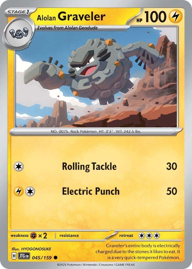 Alolan Graveler (045/159) [Scarlet & Violet: Journey Together] | Jomio and Rueliete's Cards and Comics