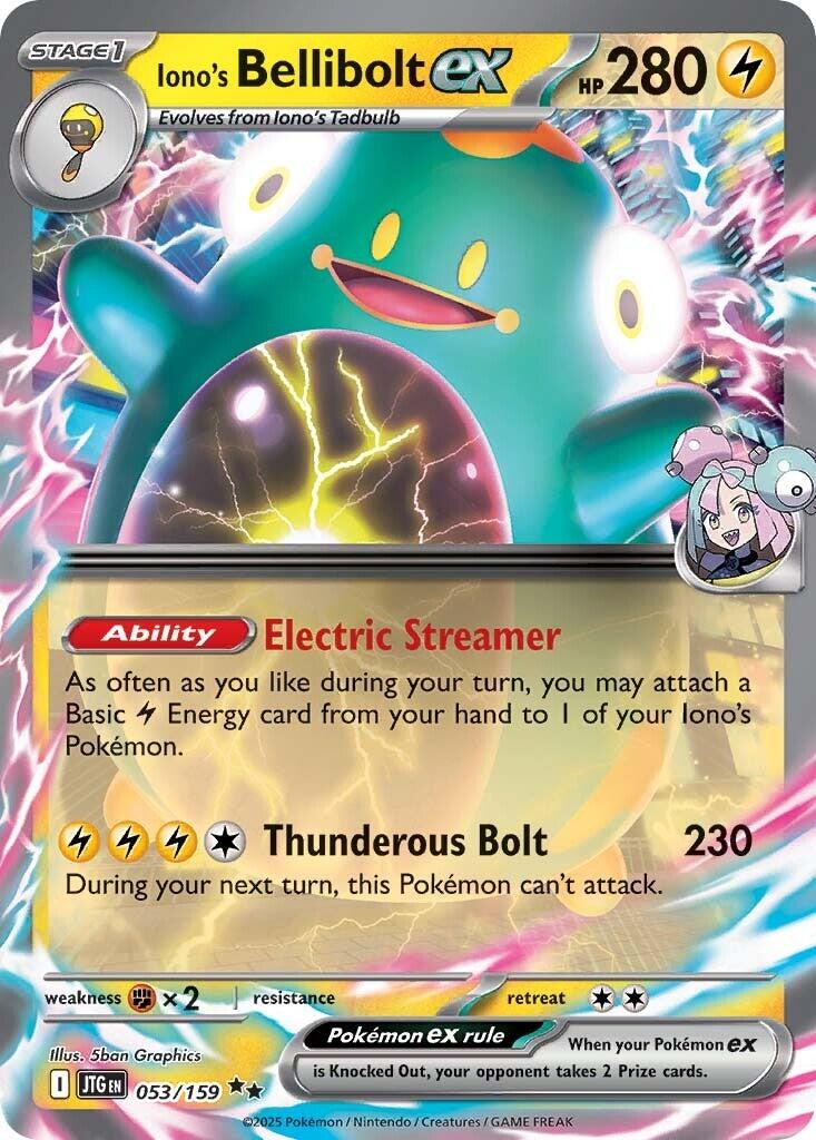 Iono's Bellibolt ex (053/159) [Scarlet & Violet: Journey Together] | Jomio and Rueliete's Cards and Comics
