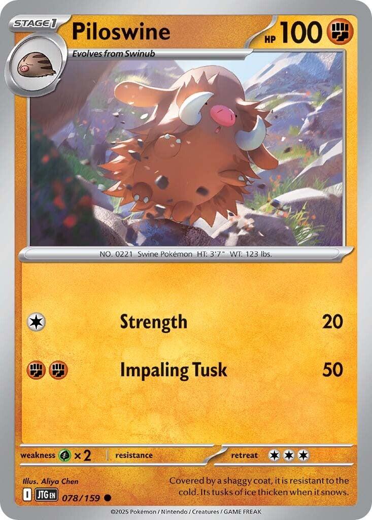 Piloswine (078/159) [Scarlet & Violet: Journey Together] | Jomio and Rueliete's Cards and Comics