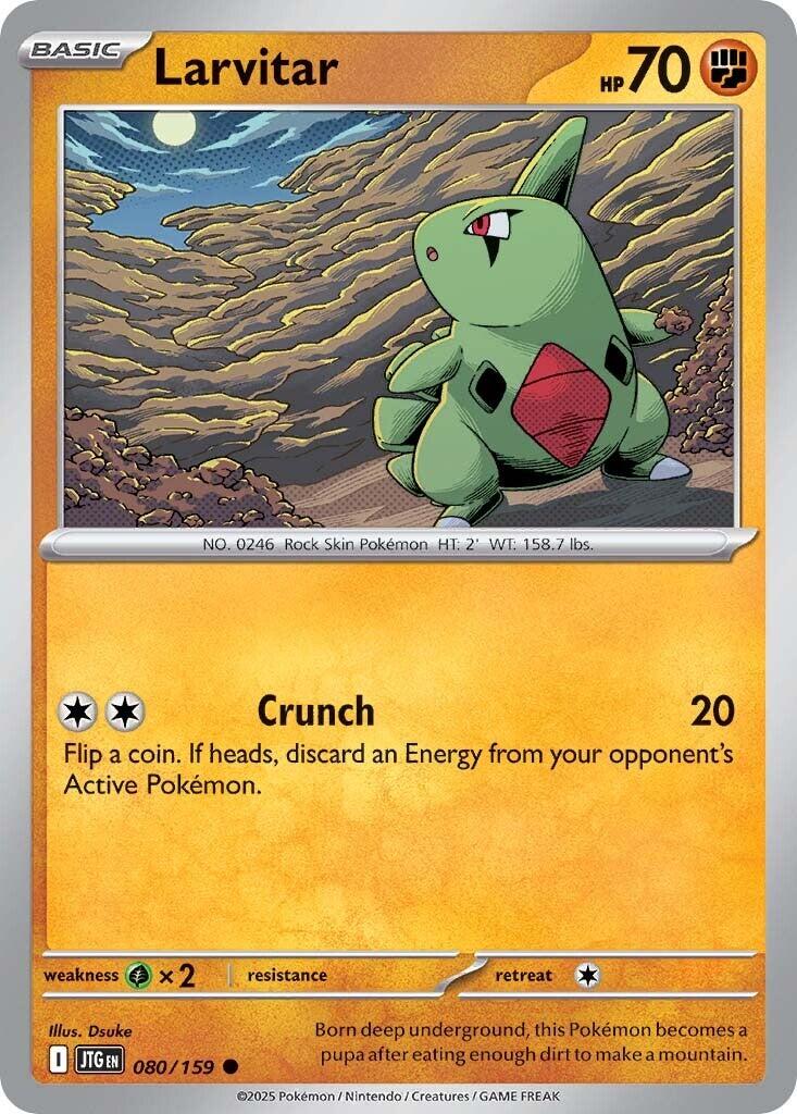 Larvitar (080/159) [Scarlet & Violet: Journey Together] | Jomio and Rueliete's Cards and Comics