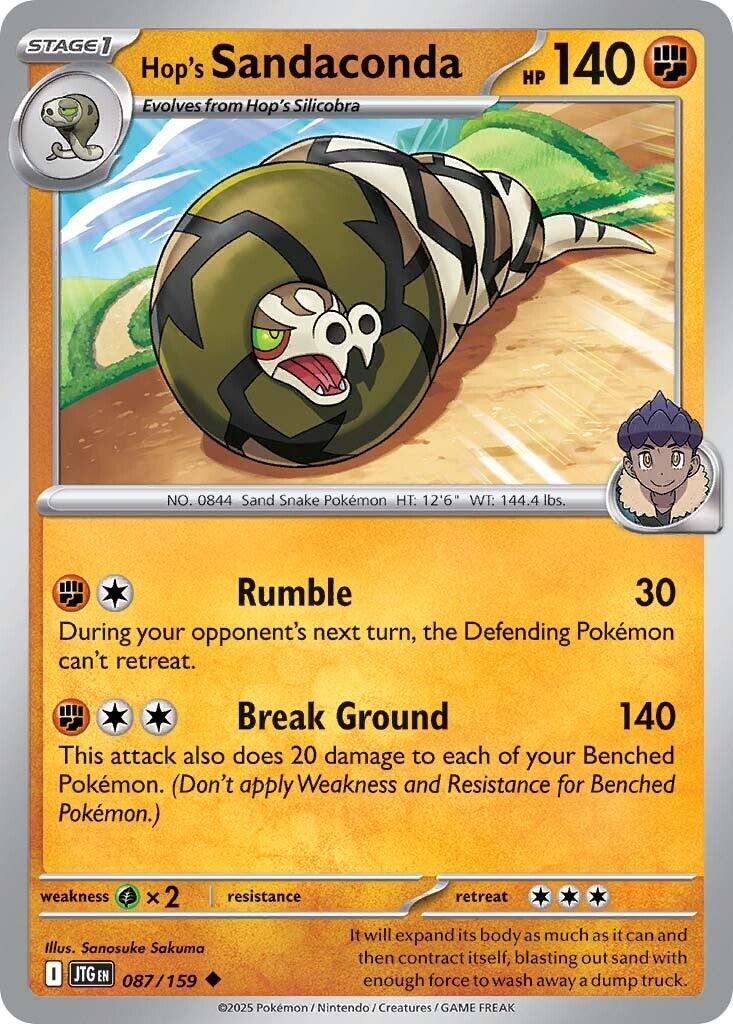 Hop's Sandaconda (087/159) [Scarlet & Violet: Journey Together] | Jomio and Rueliete's Cards and Comics