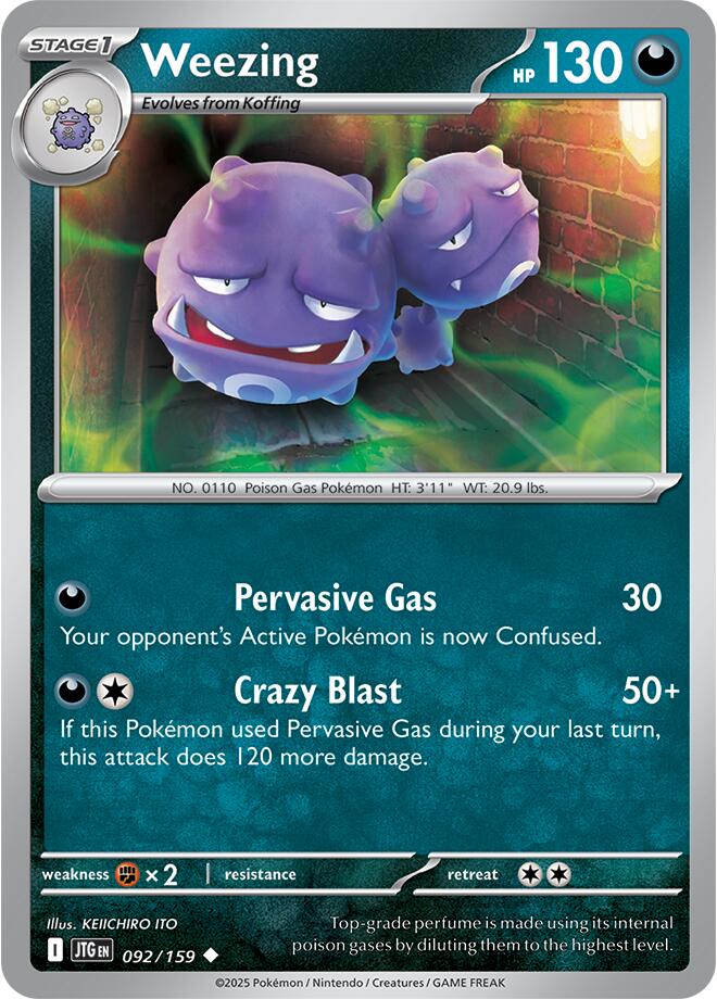 Weezing (092/159) [Scarlet & Violet: Journey Together] | Jomio and Rueliete's Cards and Comics