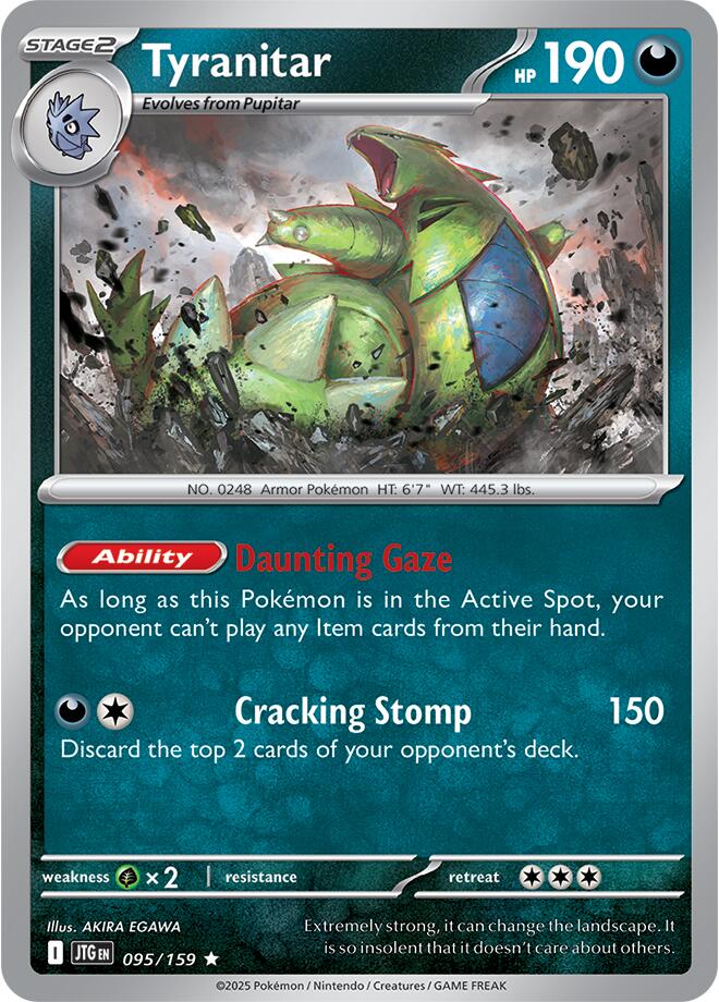 Tyranitar (095/159) [Scarlet & Violet: Journey Together] | Jomio and Rueliete's Cards and Comics