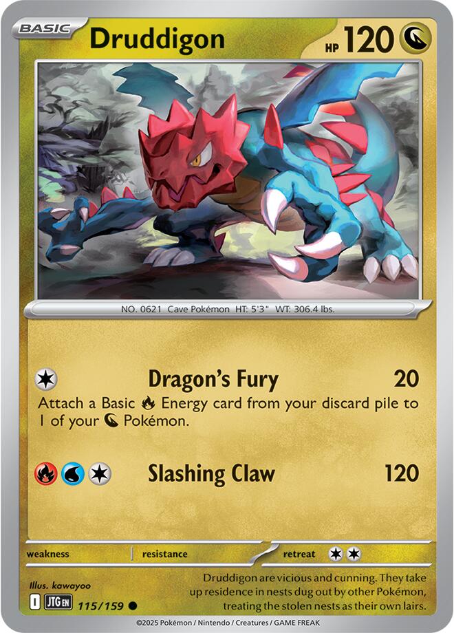 Druddigon (115/159) [Scarlet & Violet: Journey Together] | Jomio and Rueliete's Cards and Comics