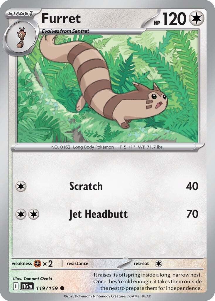 Furret (119/159) [Scarlet & Violet: Journey Together] | Jomio and Rueliete's Cards and Comics
