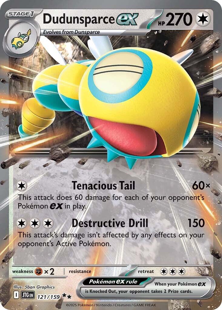 Dudunsparce ex (121/159) [Scarlet & Violet: Journey Together] | Jomio and Rueliete's Cards and Comics