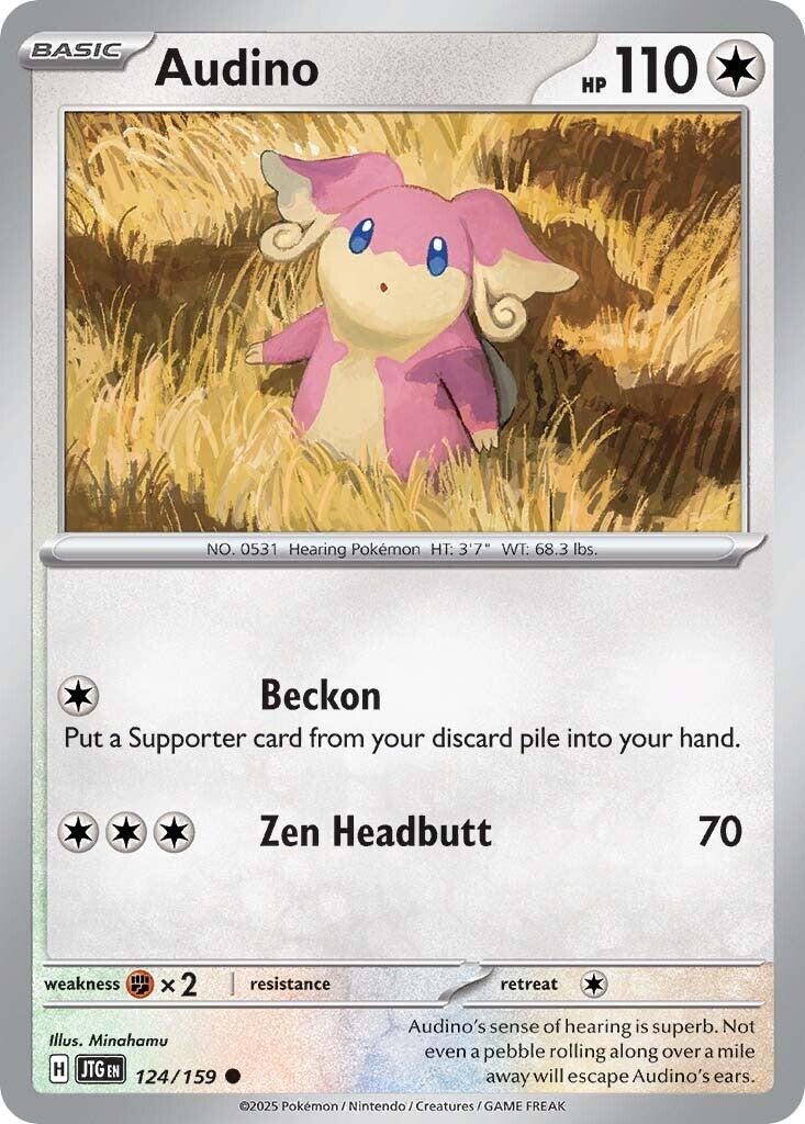 Audino (124/159) [Scarlet & Violet: Journey Together] | Jomio and Rueliete's Cards and Comics
