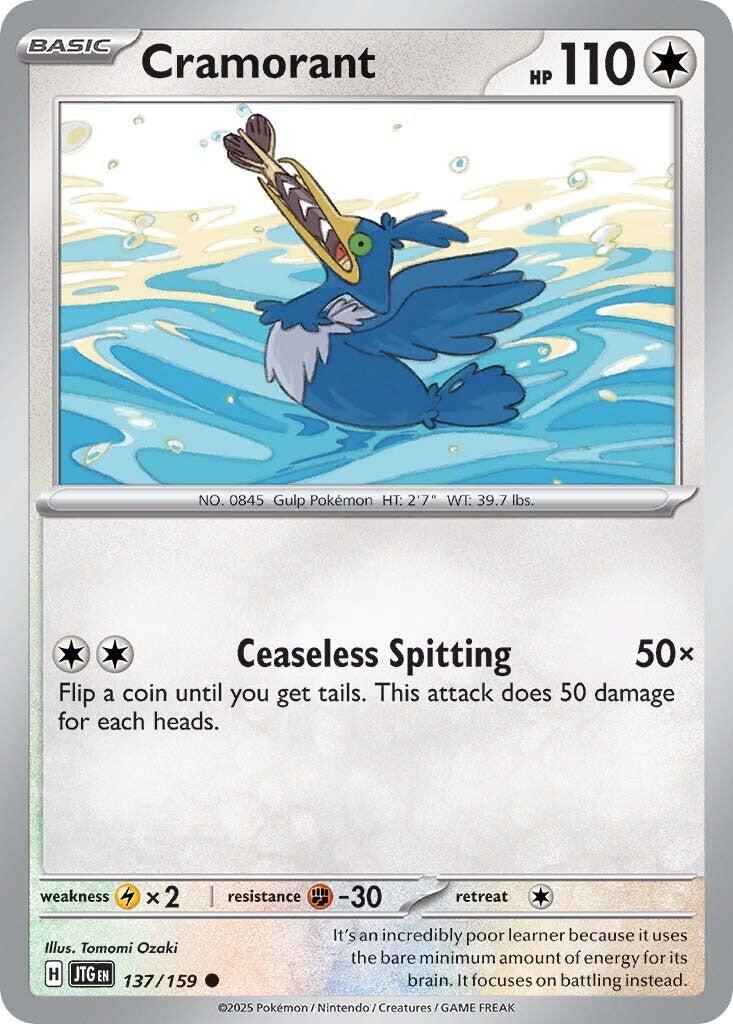 Cramorant (137/159) [Scarlet & Violet: Journey Together] | Jomio and Rueliete's Cards and Comics