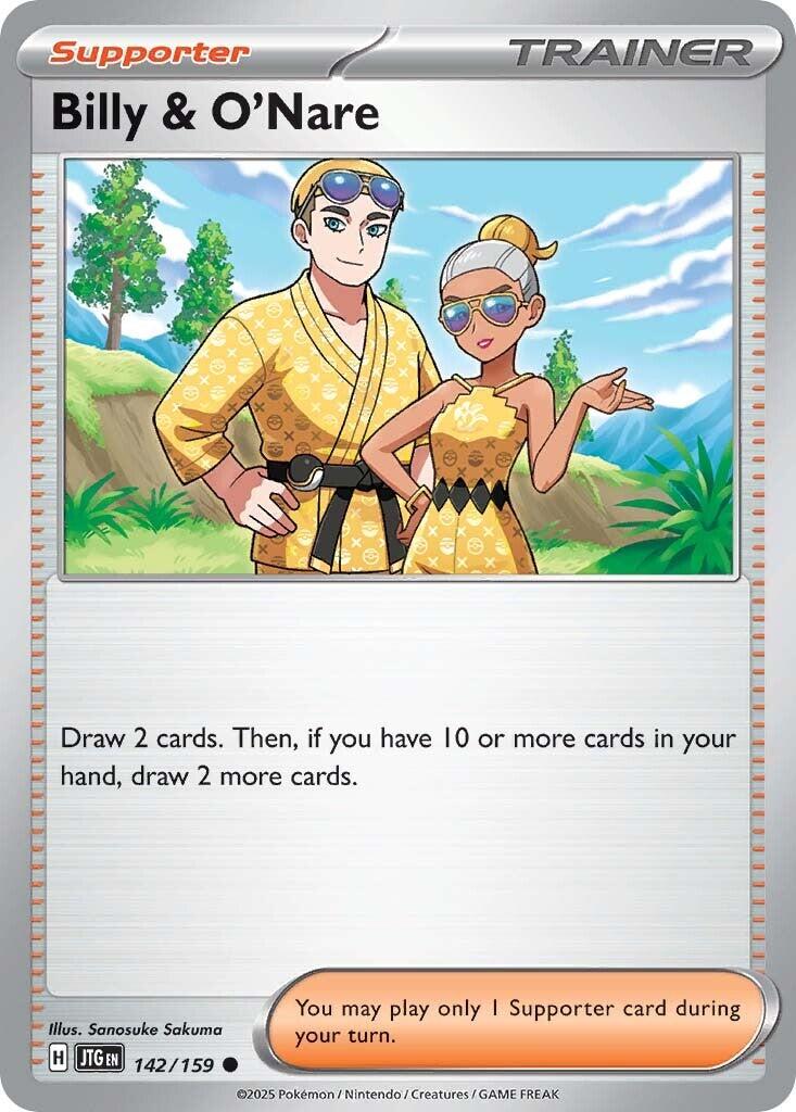 Billy & O'Nare (142/159) [Scarlet & Violet: Journey Together] | Jomio and Rueliete's Cards and Comics