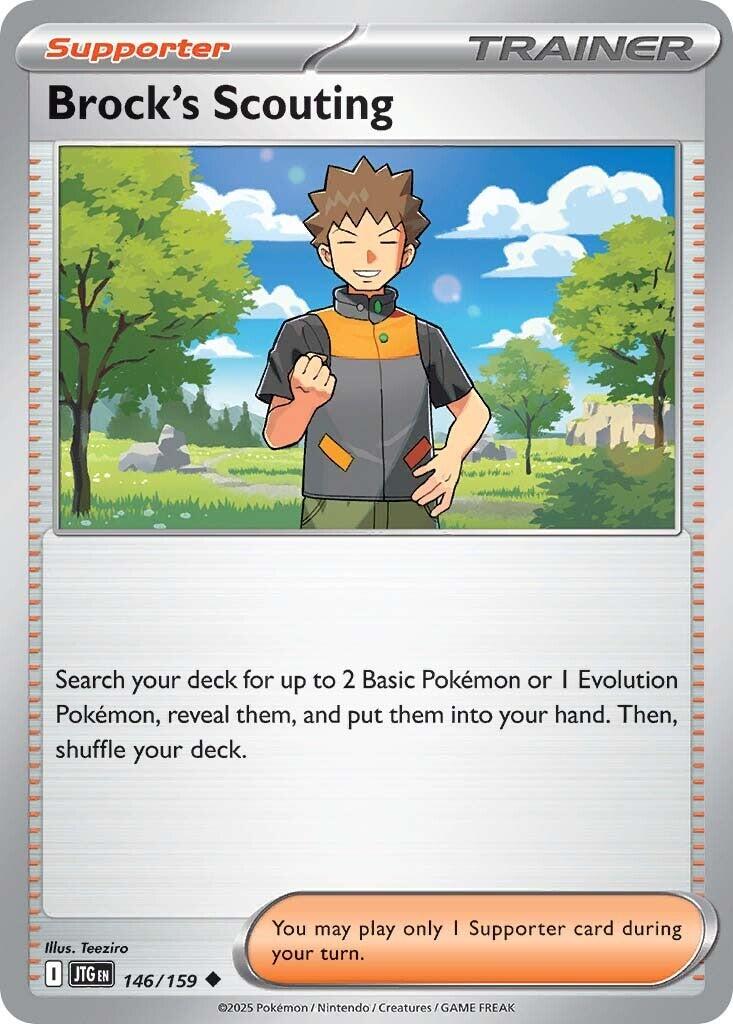 Brock's Scouting (146/159) [Scarlet & Violet: Journey Together] | Jomio and Rueliete's Cards and Comics