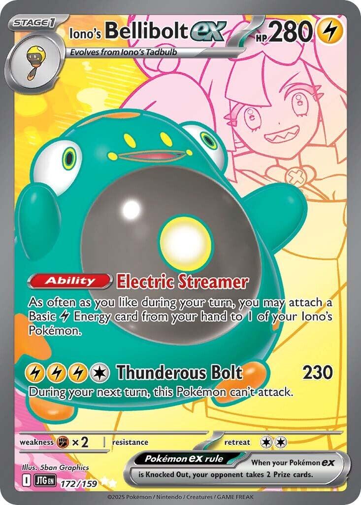 Iono's Bellibolt ex (172/159) [Scarlet & Violet: Journey Together] | Jomio and Rueliete's Cards and Comics