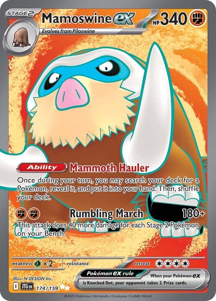 Mamoswine ex (174/159) [Scarlet & Violet: Journey Together] | Jomio and Rueliete's Cards and Comics